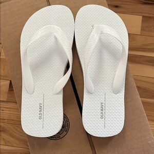 Old Navy White Kids Flip Flops